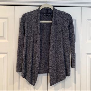 Barefoot Dreams Cozychic Girls Calypso cardigan in heathered blue size small